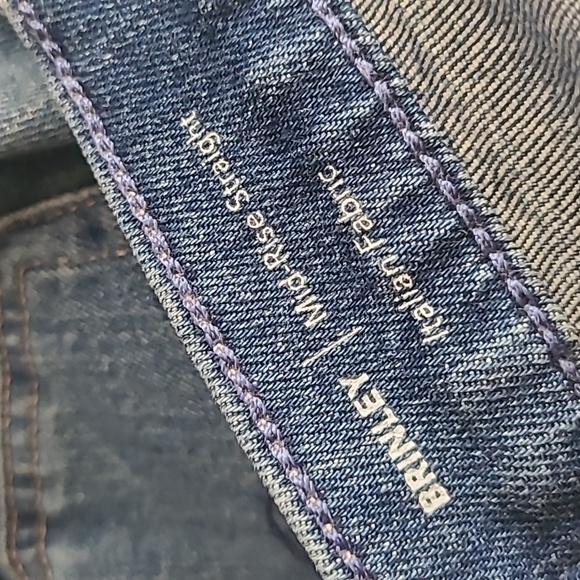 AG -ed Brinley Mid-Rise Straight Denim Jeans Size 30 - Picture 9 of 11